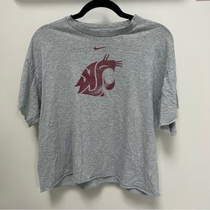 Nike WSU cougars cropped tee